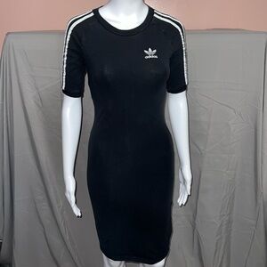 Adidas Black Bodycon Dress - XS